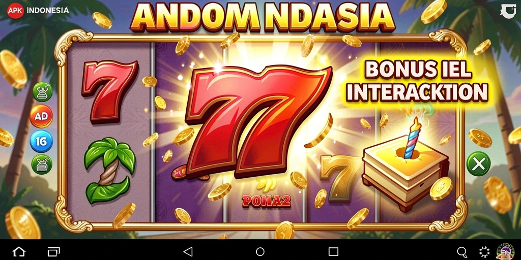 Tampilan mesin slot A7777 yang memukau.