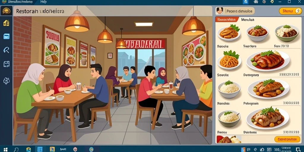 Screenshot menampilkan tampilan utama DULTOGEL yang menarik.