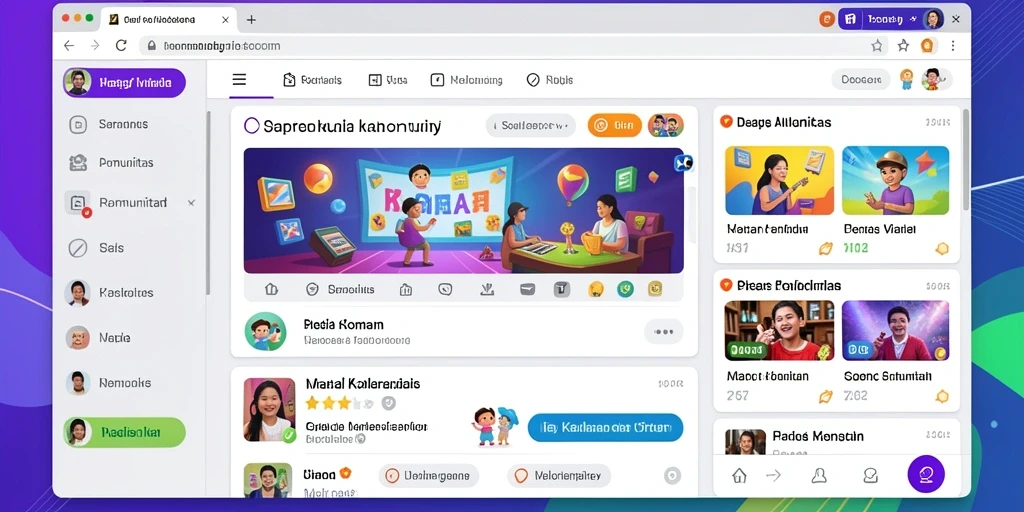 Tampilan antarmuka aplikasi yang modern dan menarik.
