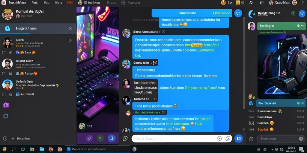 Tampilan grafis yang menarik dan berwarna.