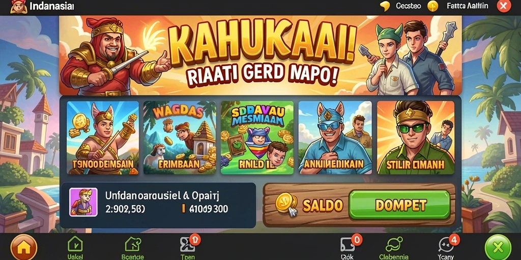 Tampilan antarmuka yang interaktif dan menarik.