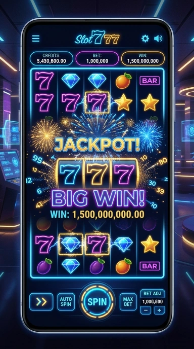 Pratinjau antarmuka slot777 — aplikasi APK resmi Android v1.4.9